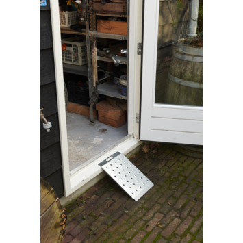 Secucare drempelhulp plus mini 2 B=25 cm H=7-15 cm staal verzinkt
