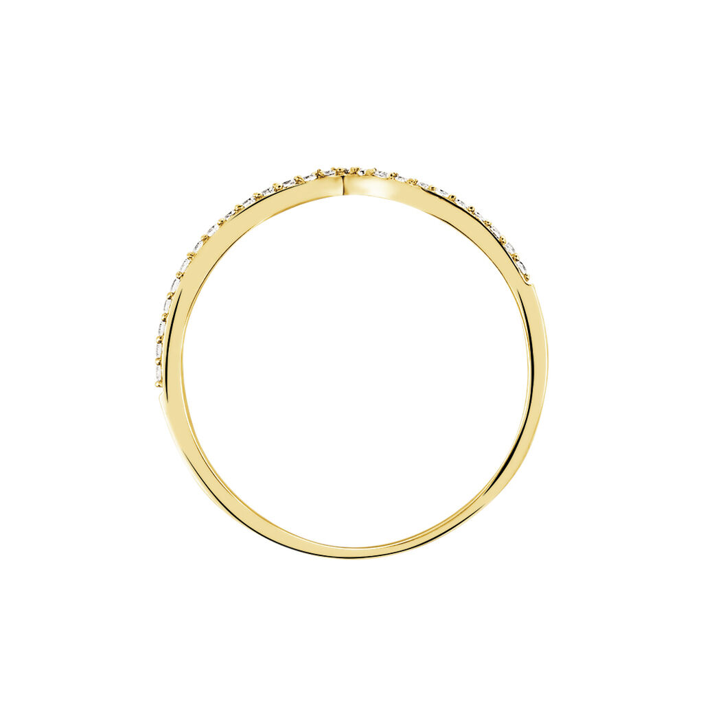 Bague Dounia Or Jaune Oxyde De Zirconium