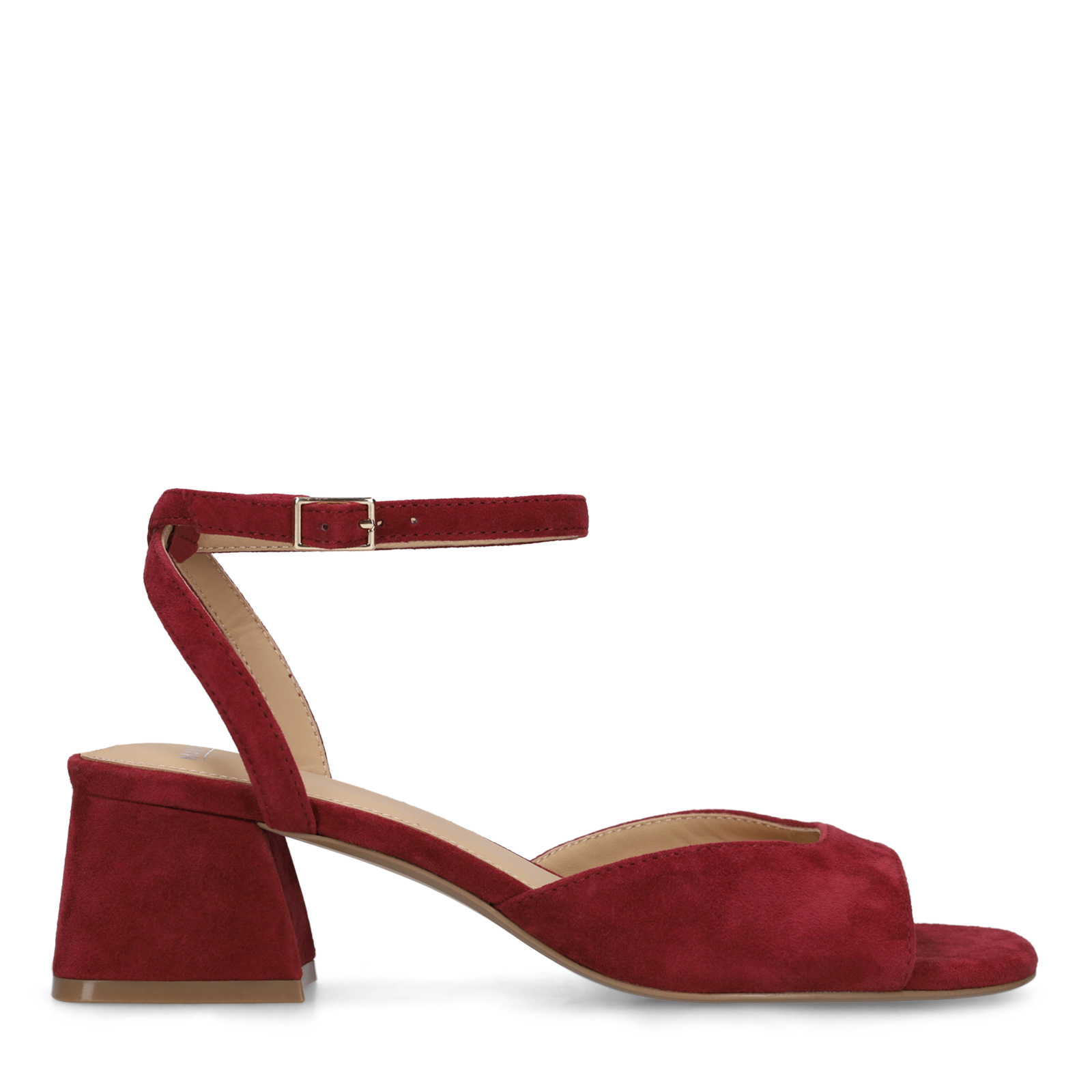 Bordeaux rode suède slingbacks
