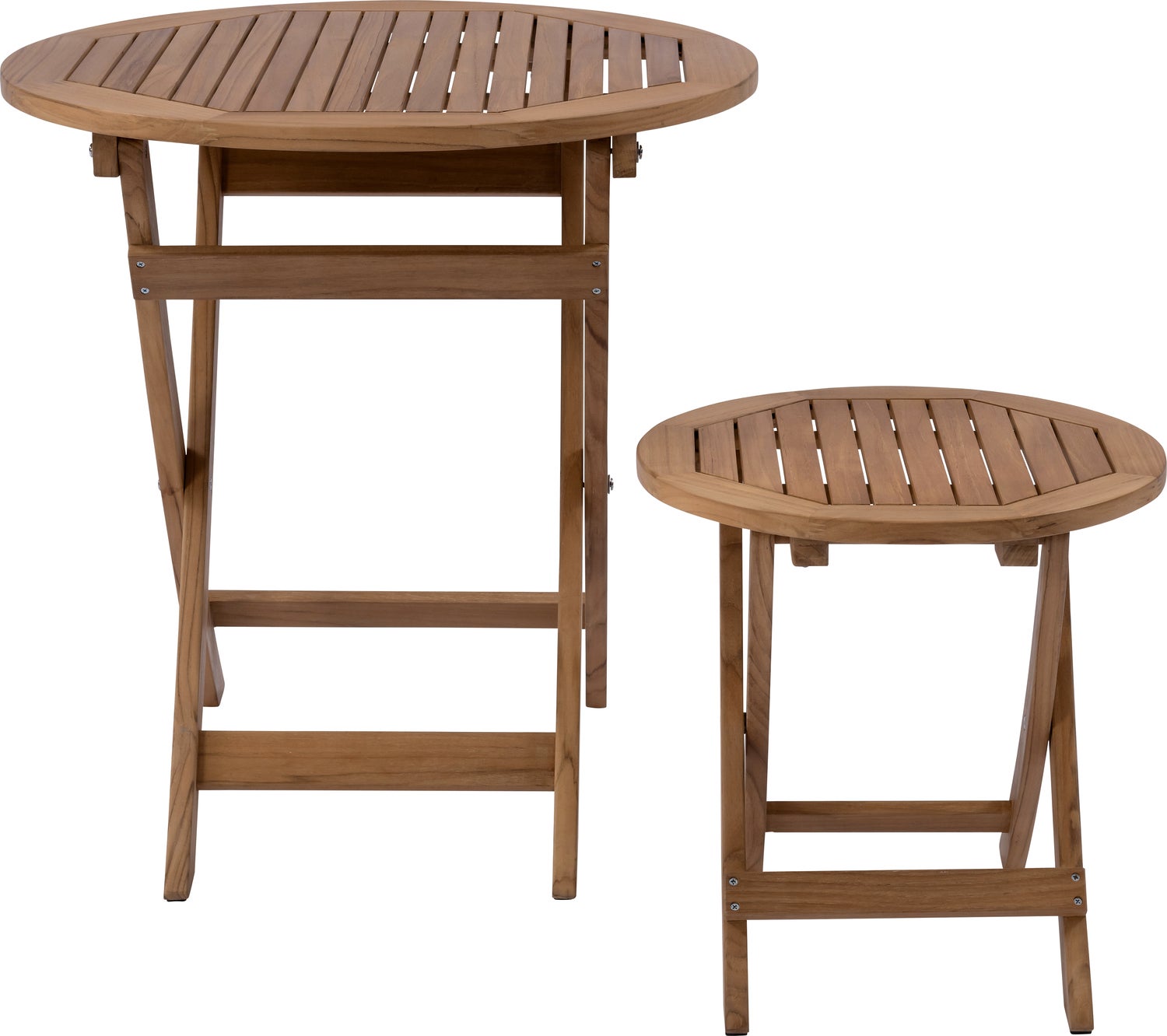 Intratuin klaptafel Jip naturel D 45 H 45 cm