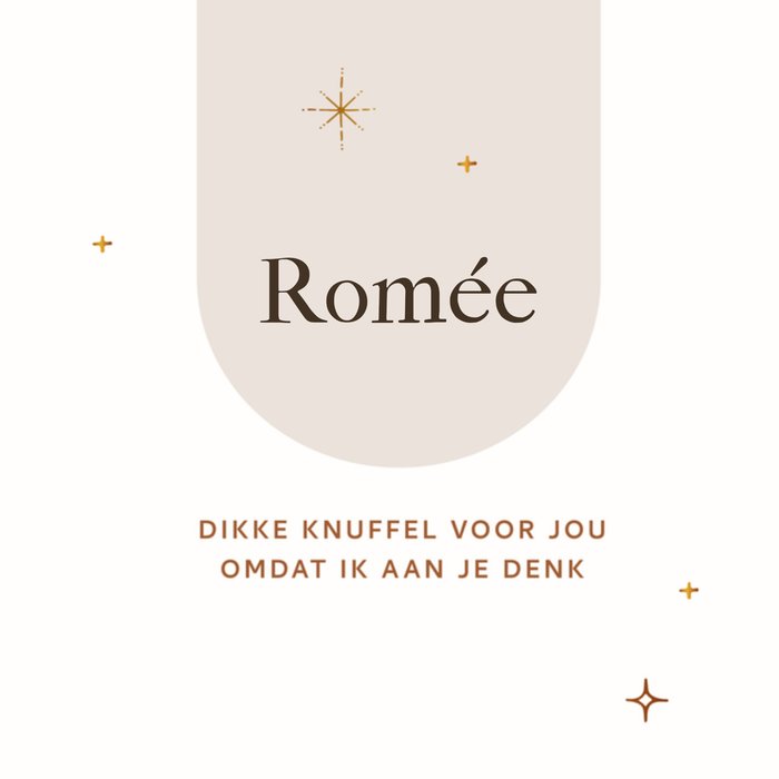 Greetz | Denken aan kaart | met aanpasbare naam