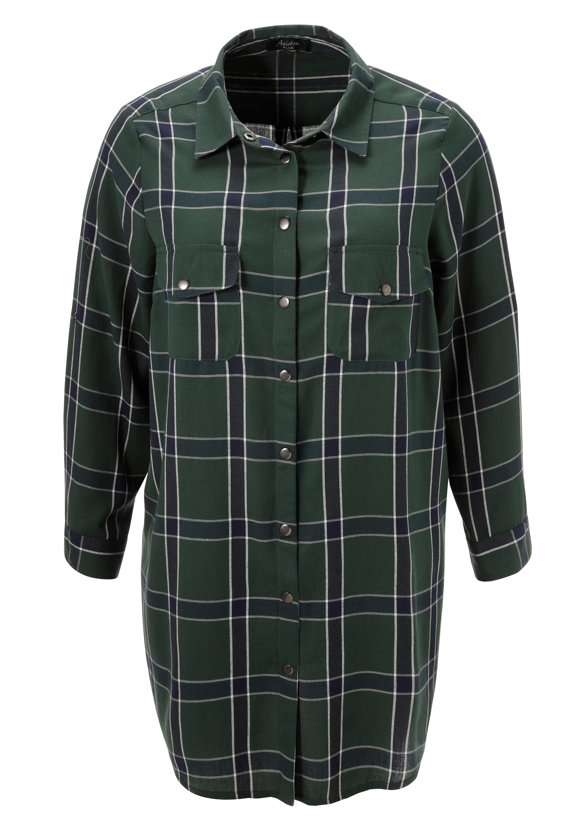 Aniston PLUS Karobluse , in trendigen Karodessin - NEUE KOLLEKTION