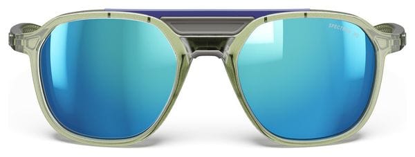 Lunettes Julbo Slack Cover - Spectron HD 4 Polarized - Vert Army Translucide Brillant/Gris