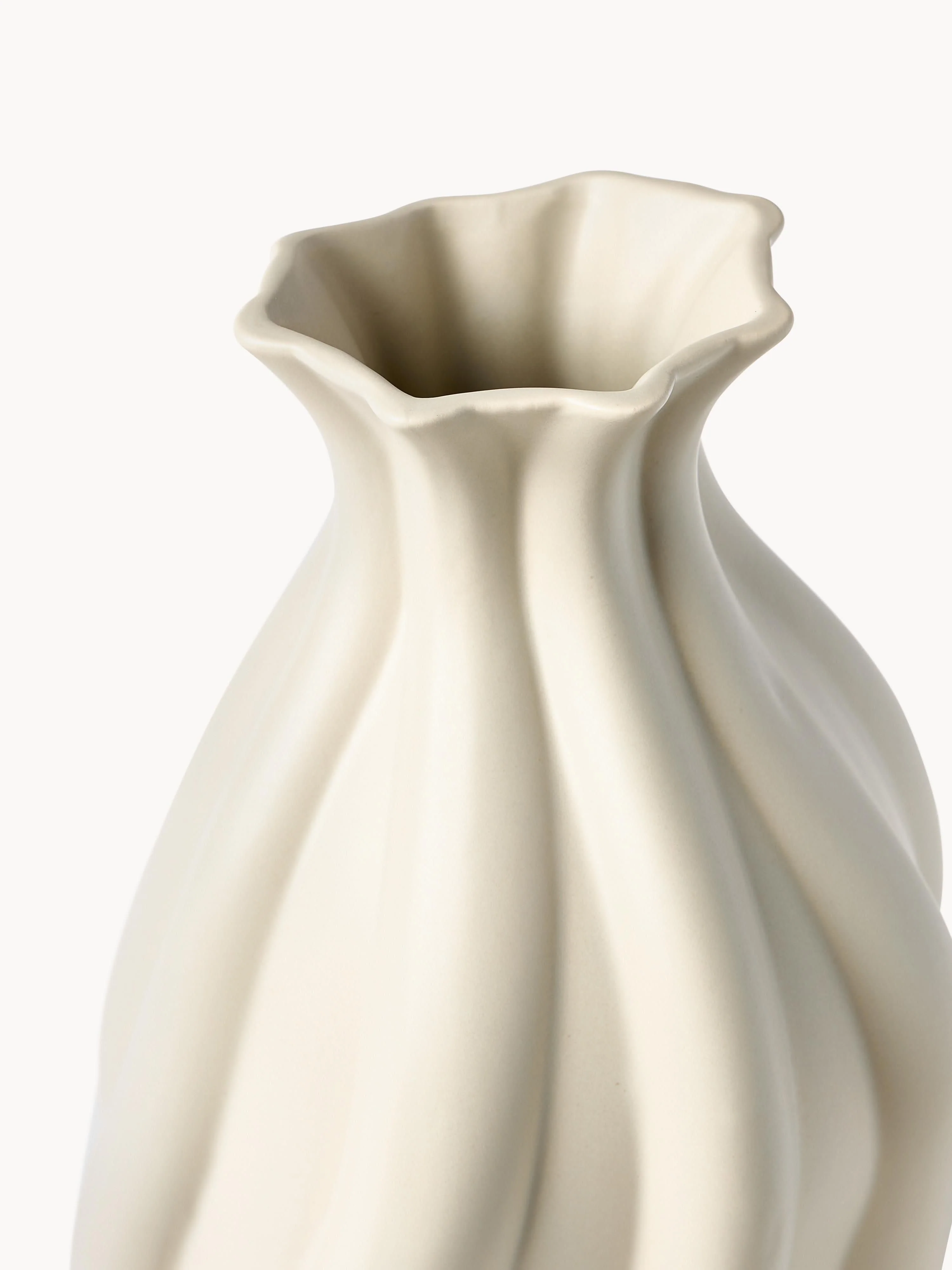 Vaas Blom van keramiek, H 33 cm