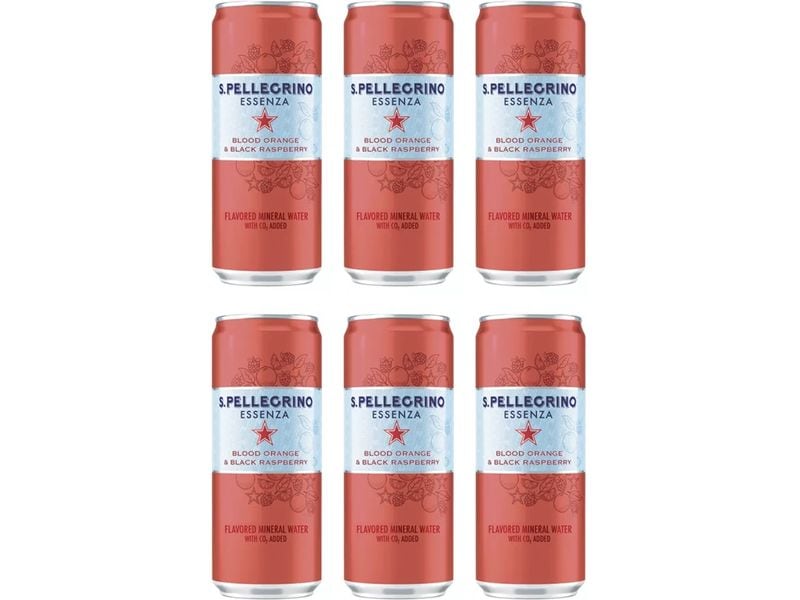 San Pellegrino Essenza Blood Orange & Black Raspberry 6 x 0 Erfrischungsgetränk mit natürlichem Mineralwasser und natürlichen Aromastoffen