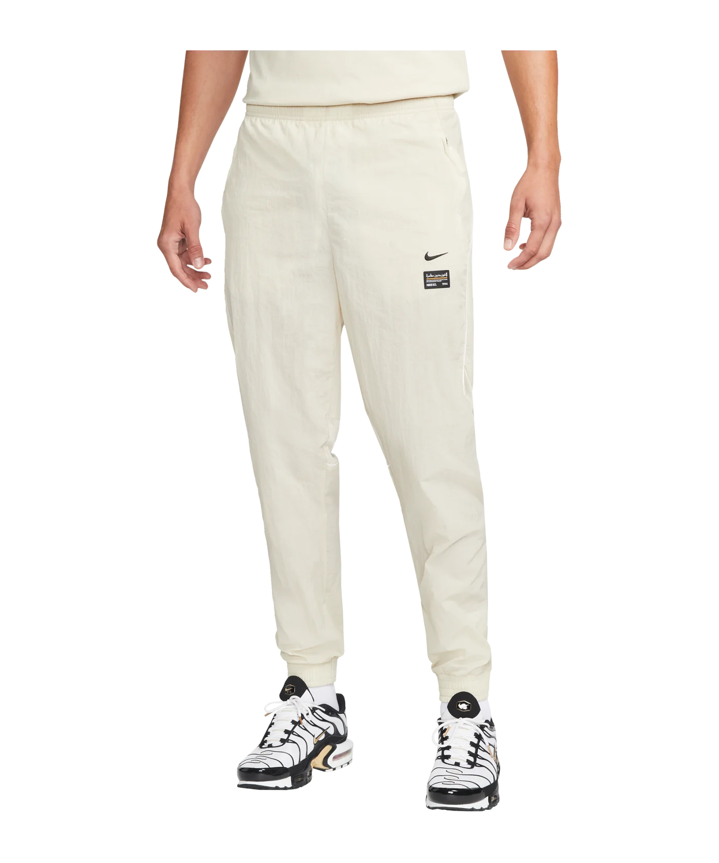 Nike F.C. Woven Jogginghose Beige Schwarz F206