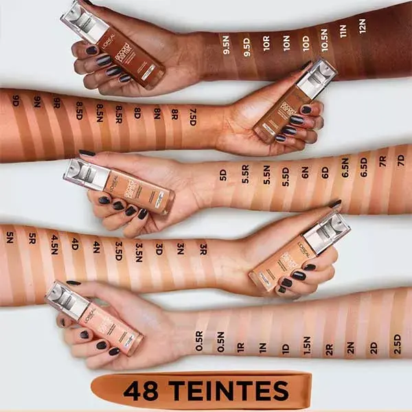 Base Líquida True Match da L'Oréal Paris, nº 8.5R Rosa Pecan, 30ml