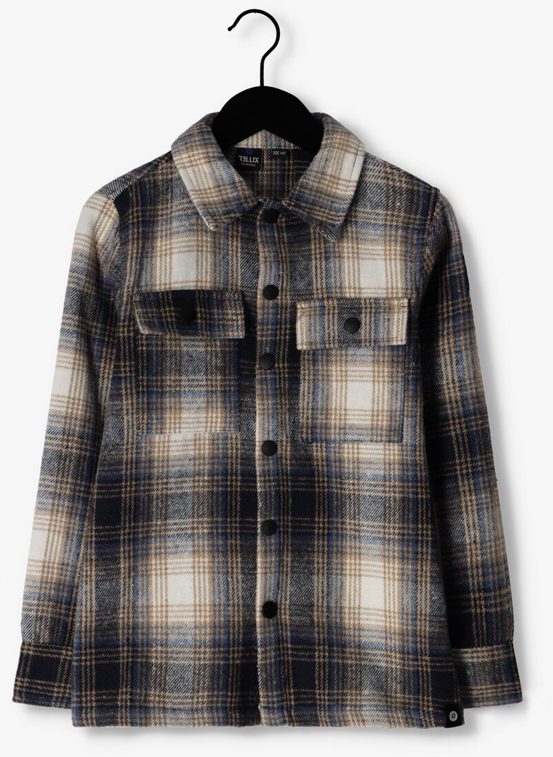 RELLIX blauwe rellix overshirt shirt jacket check