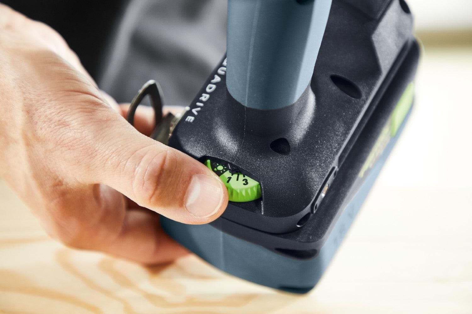 Festool TDC 18/4 5,0/4,0 I-Set QUADRIVE Accu Schroefboormachine 18V 4.0/5.0Ah    1x Hulpstuk in Systainer - 577612