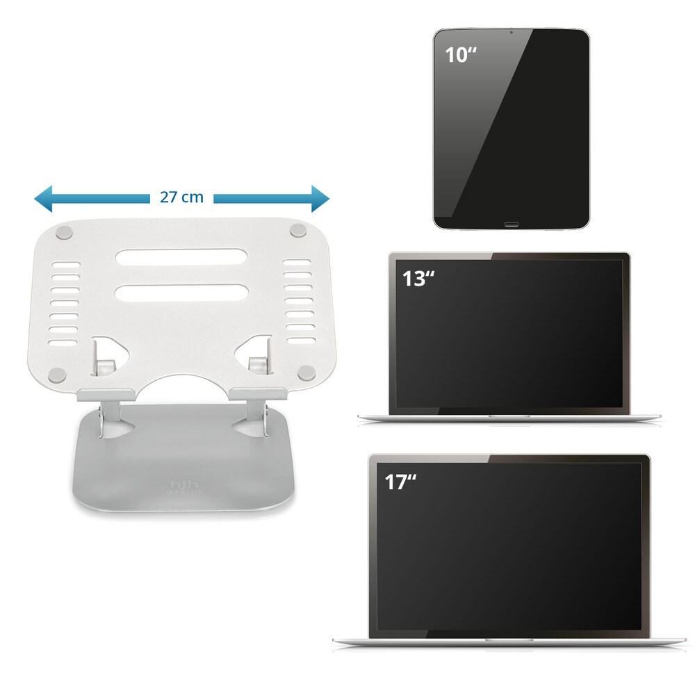 Laptopunterlage LAPTOP STAND Aluminium hjh OFFICE