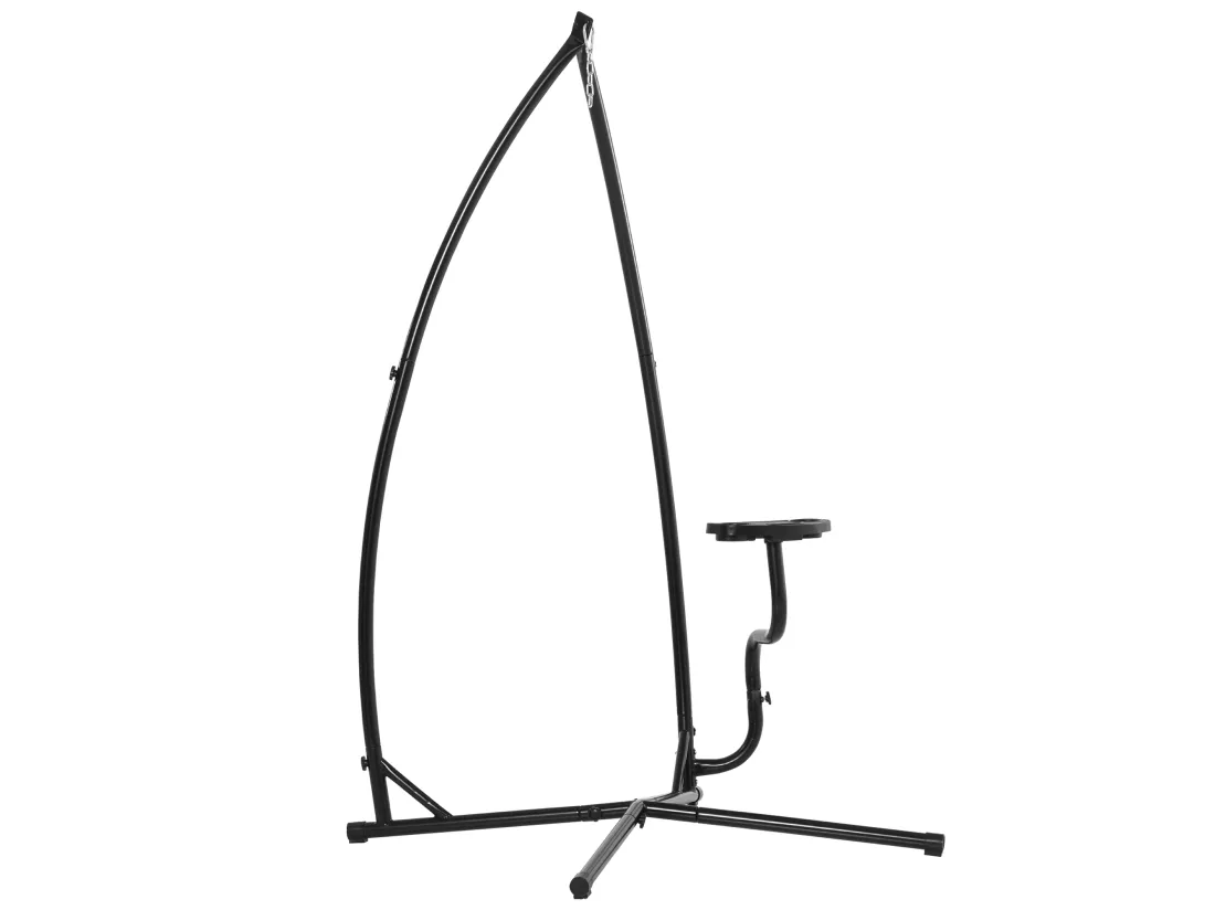 Support pour fauteuil suspendu - pied fauteuil suspendu - tablette réglable incluse - charge max. recommandée 120 Kg