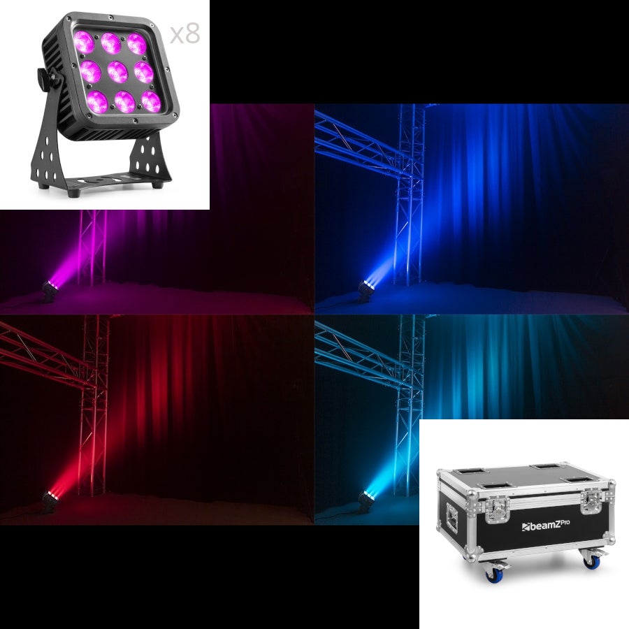 BeamZ StarColor72 met FL72 flightcase