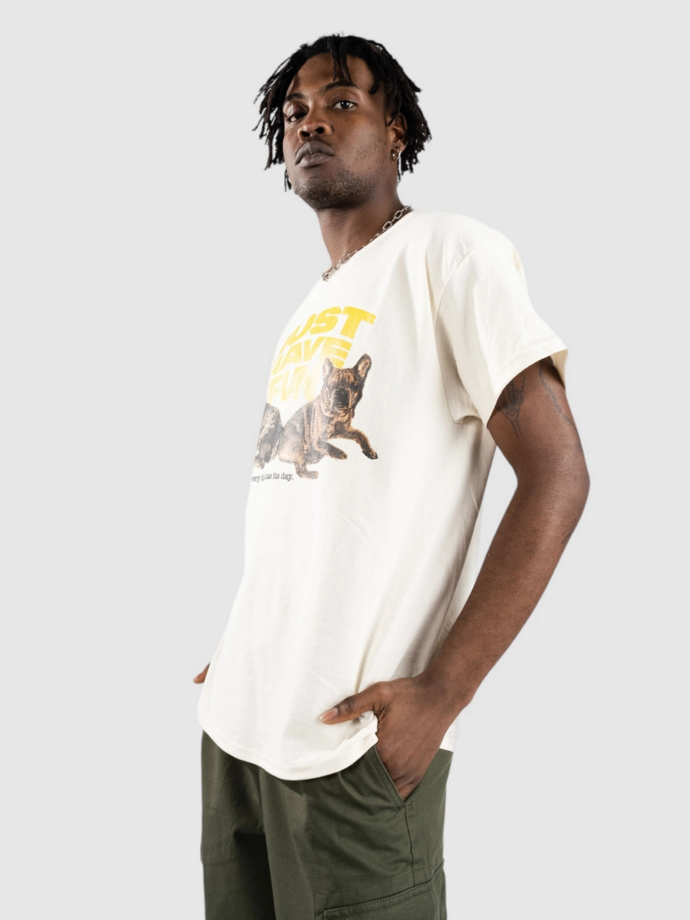 JUST HAVE FUN Every Dog T-Shirt natural