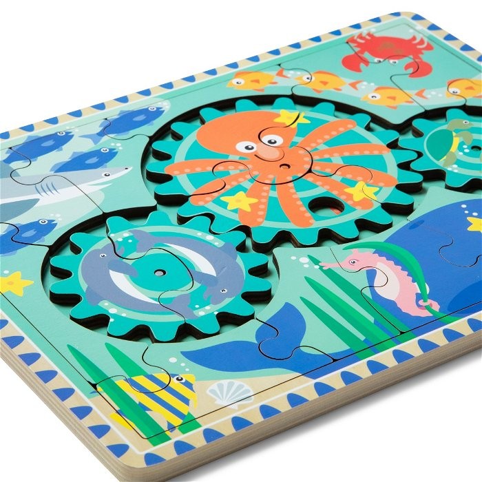Melissa og Doug - Undervands træudstyrspuslespil - (31003)