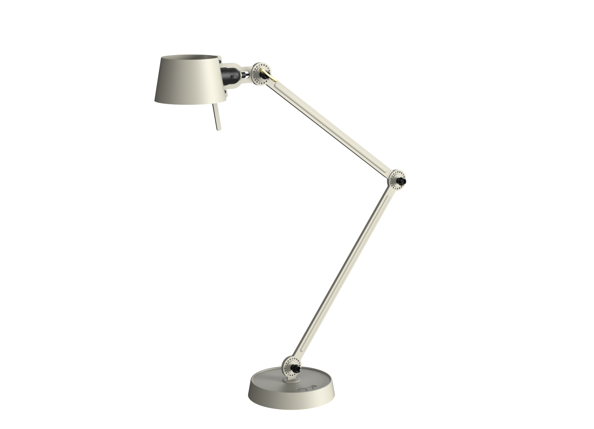 Bureaulamp Bolt met voet 2 armen ash grey