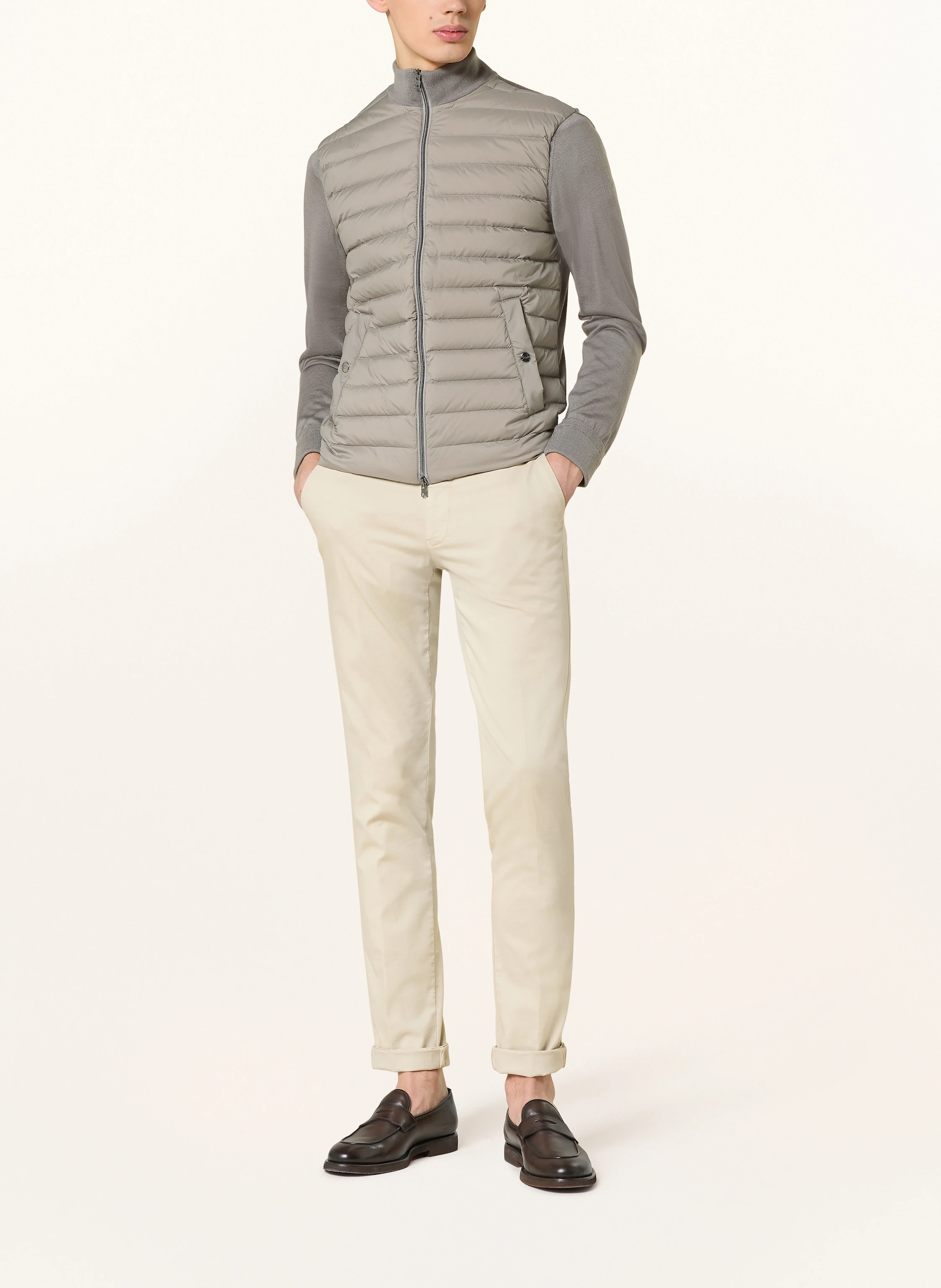 HERNO Strickjacke im Materialmix