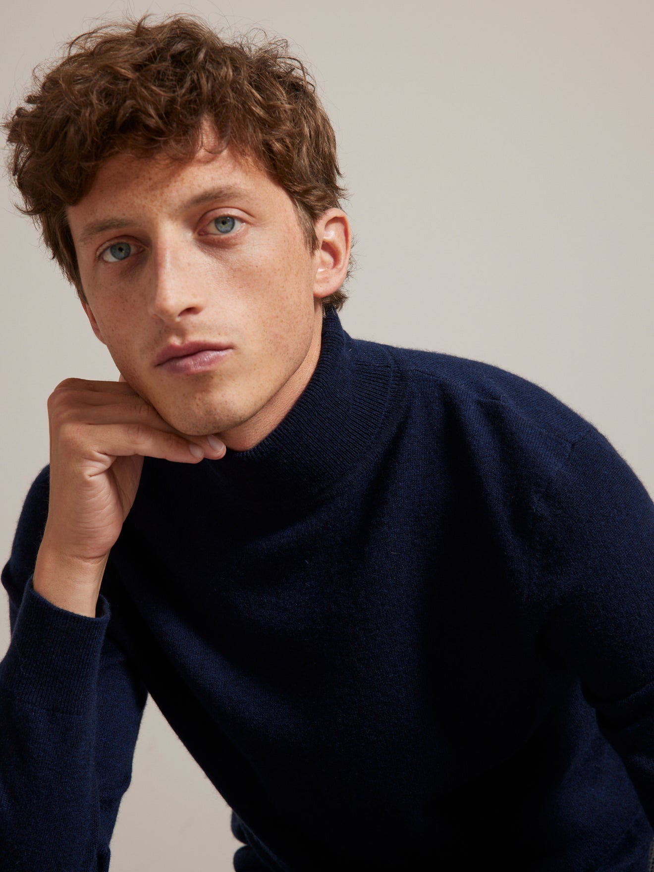 Pull col roulé homme - collection cachemire