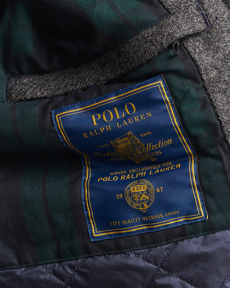 Polo Ralph Lauren Heritage Twill Wool Windbreaker Barclay Heather