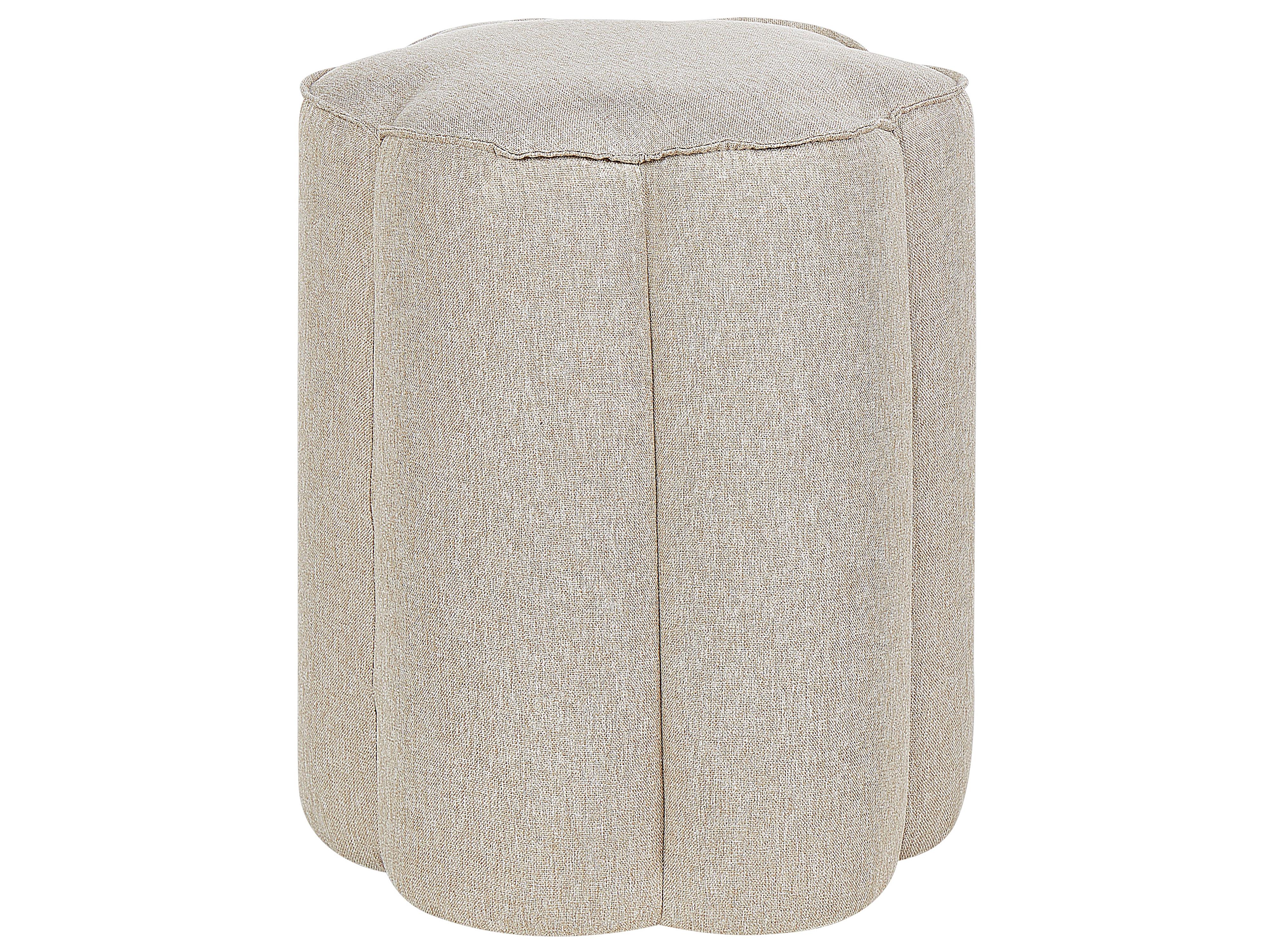 Poef TAPPEN Kunstlinnen Beige