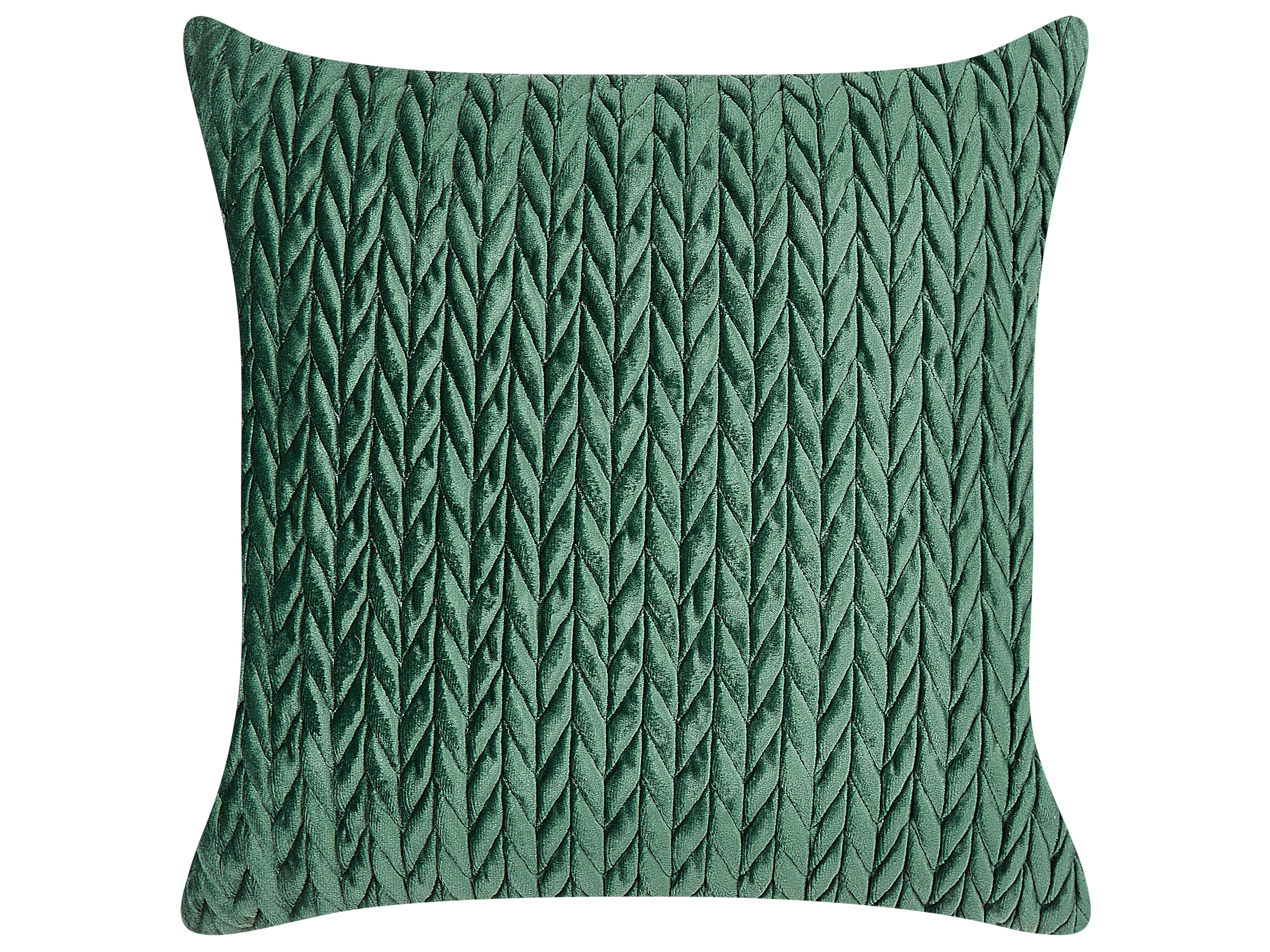 Set van 2 sierkussens ECLIPTA 45 x 45 cm Groen effen