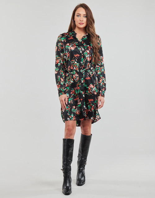 Vero Moda - VMCANA L/S ABK SHIRT DRESS WVN BTQ - Noir