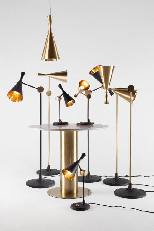 Tom Dixon Beat Light vloerlamp messing