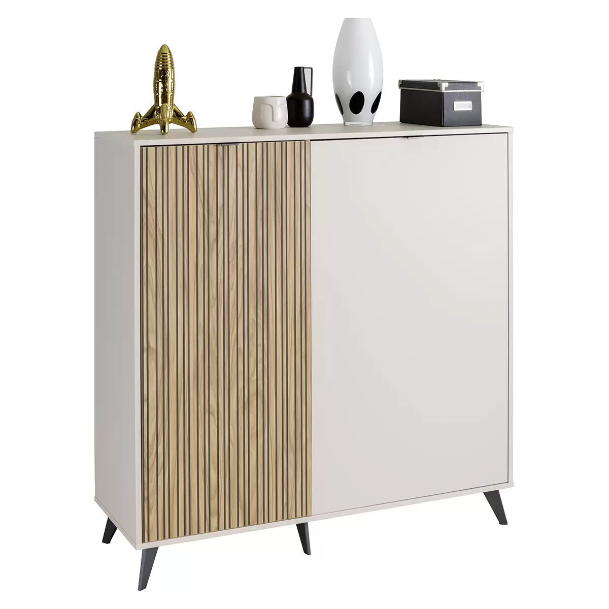 Highboard Ilago hellbraun,weiss