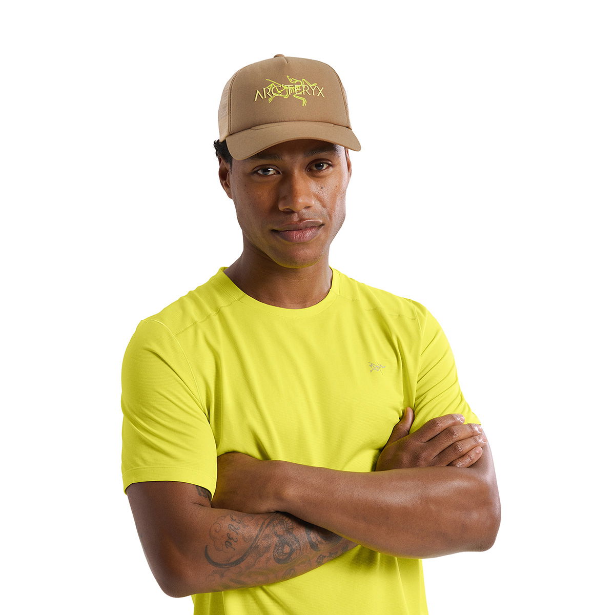 Arc'teryx Bird Word Trucker Curved Hat (Canvas Euphoria)