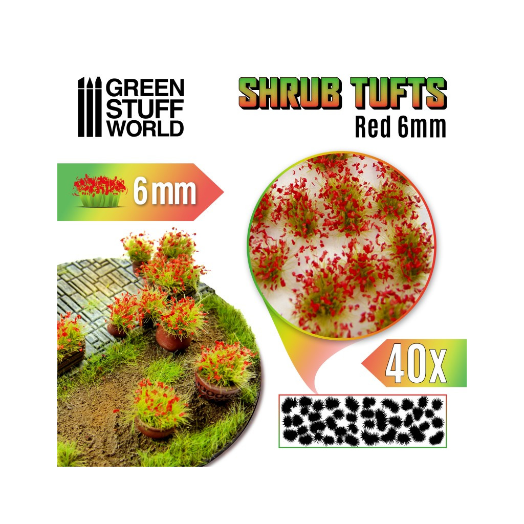 Green Stuff World - Touffes d'Arbustes - 6mm