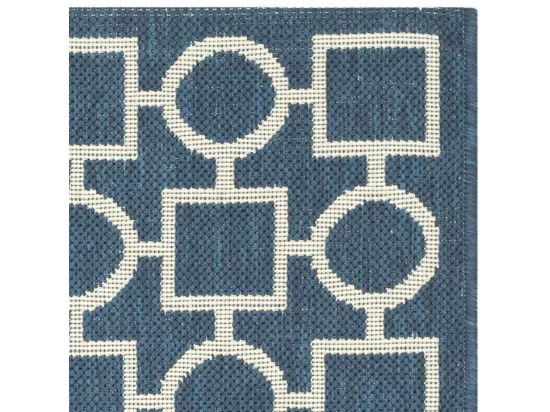 Tapis Navy & Beige 79 X 152 cm - Capri