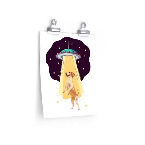 Retrato personalizado em folha com seu animal de estimação, tema de sequestro de Mascochula.