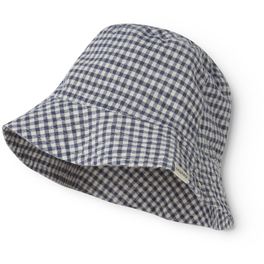 Køb MarMar Cotton Linen Marine Check Arida Hue