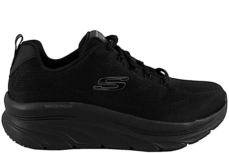 SKECHERS DLUX WALKER SNEAKERS I SORT TEKSTIL.