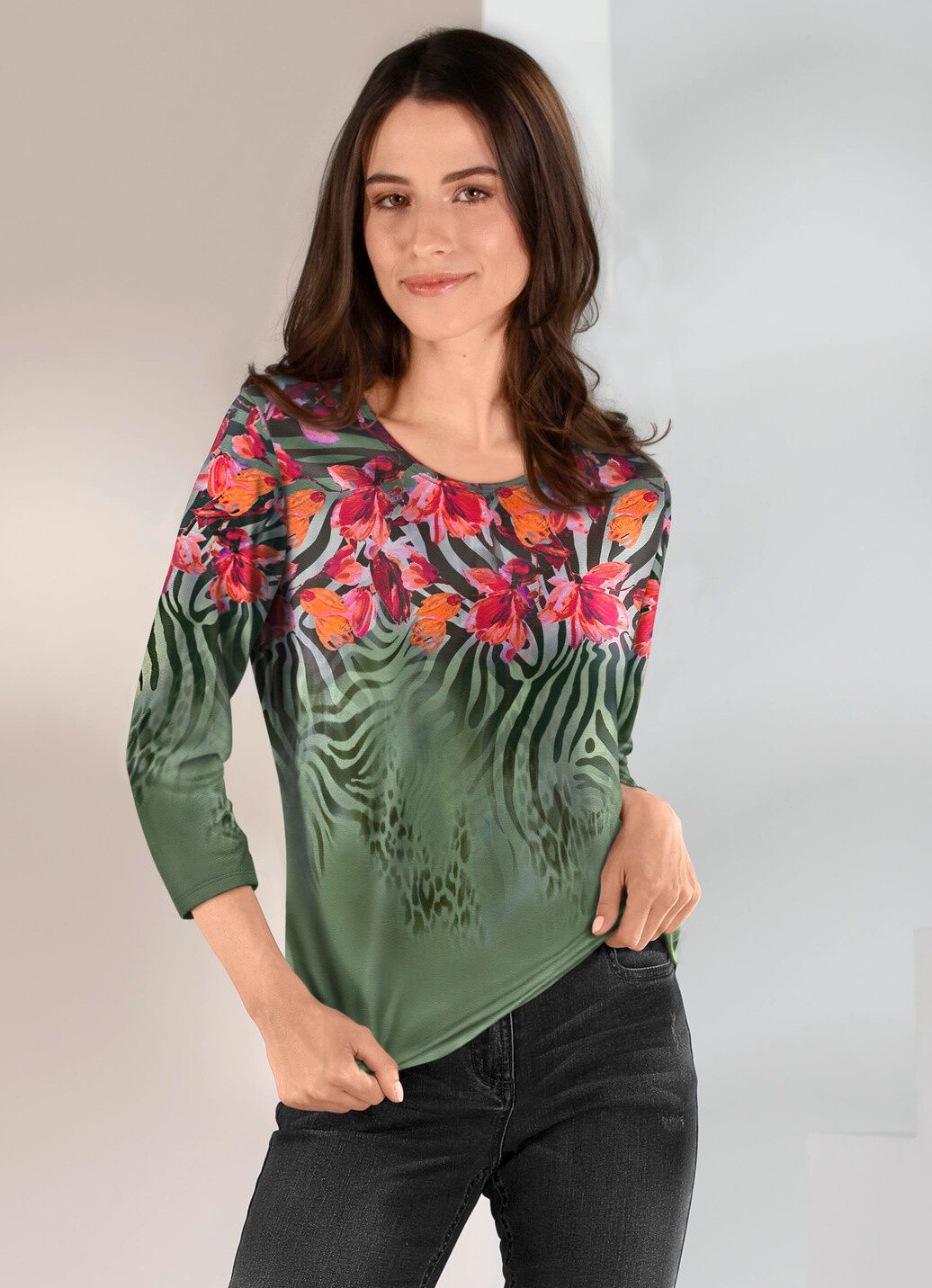 Pullover in Feinstrick