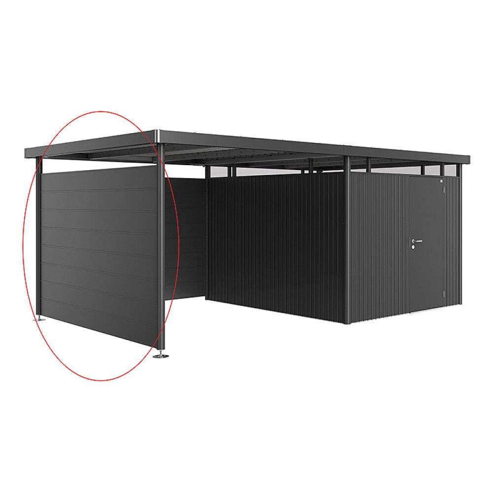 SIDEVEGG BIOHORT HIGHLINE H5 METALLIC MØRKGRÅ