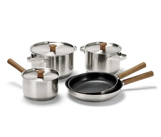 Edelstahl-Kochtopf-Set