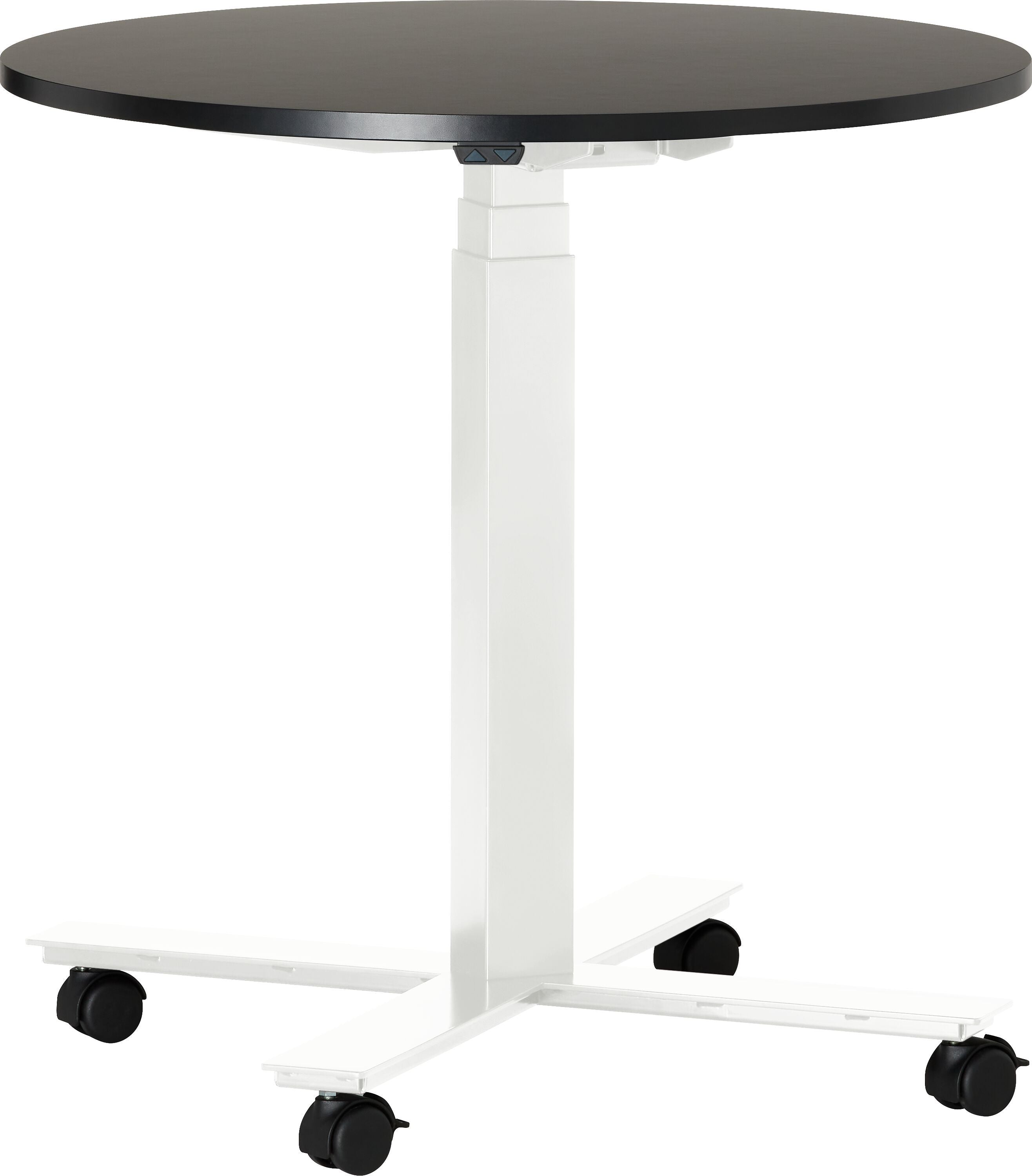 FLEXCUBE Besprechungstisch höhenverstellbar - Schwarz / H: 66.5 cm