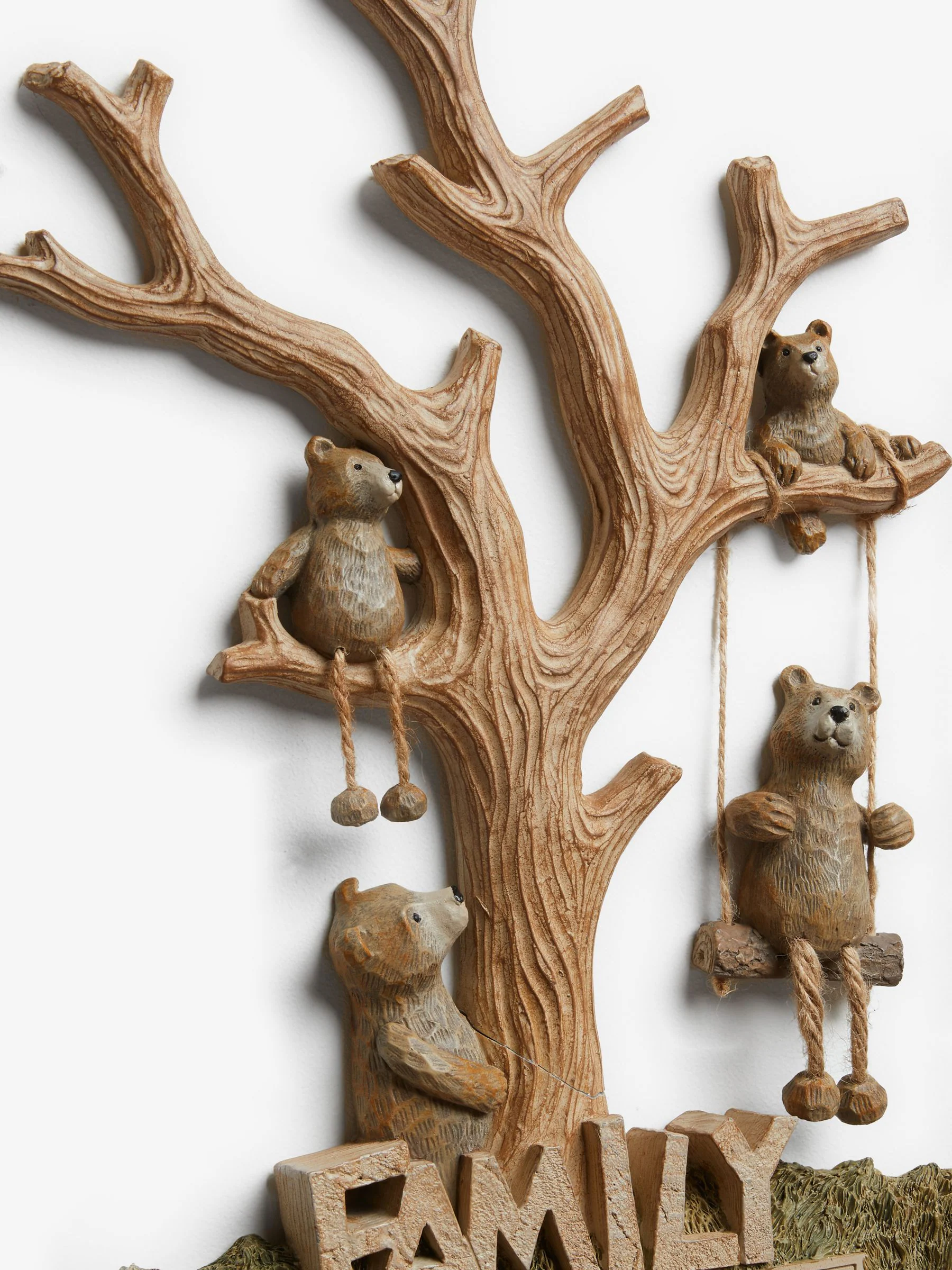Barnaby Bear Family wanddecoratie met boom