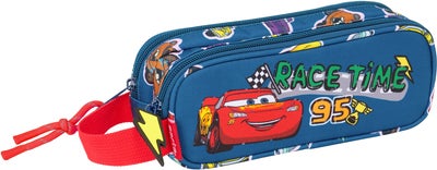Disney Cars Dobbeltpennal Racing, Mørkeblå