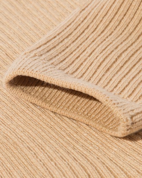 chaussettes femmes à côte - 1 paire sable