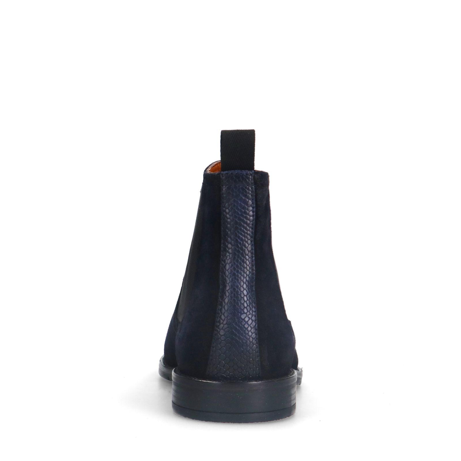 Blauwe suède chelsea boots
