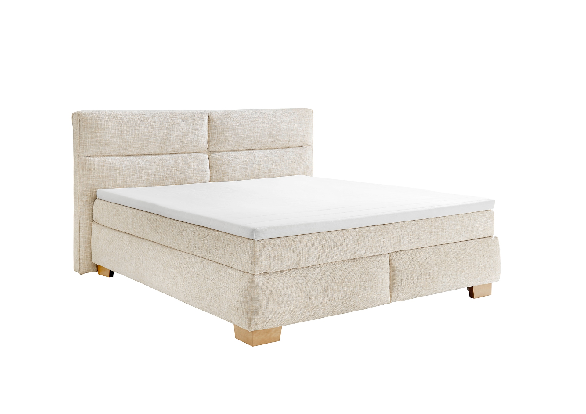 Boxspringbett ALISON 200 x 220 cm beige