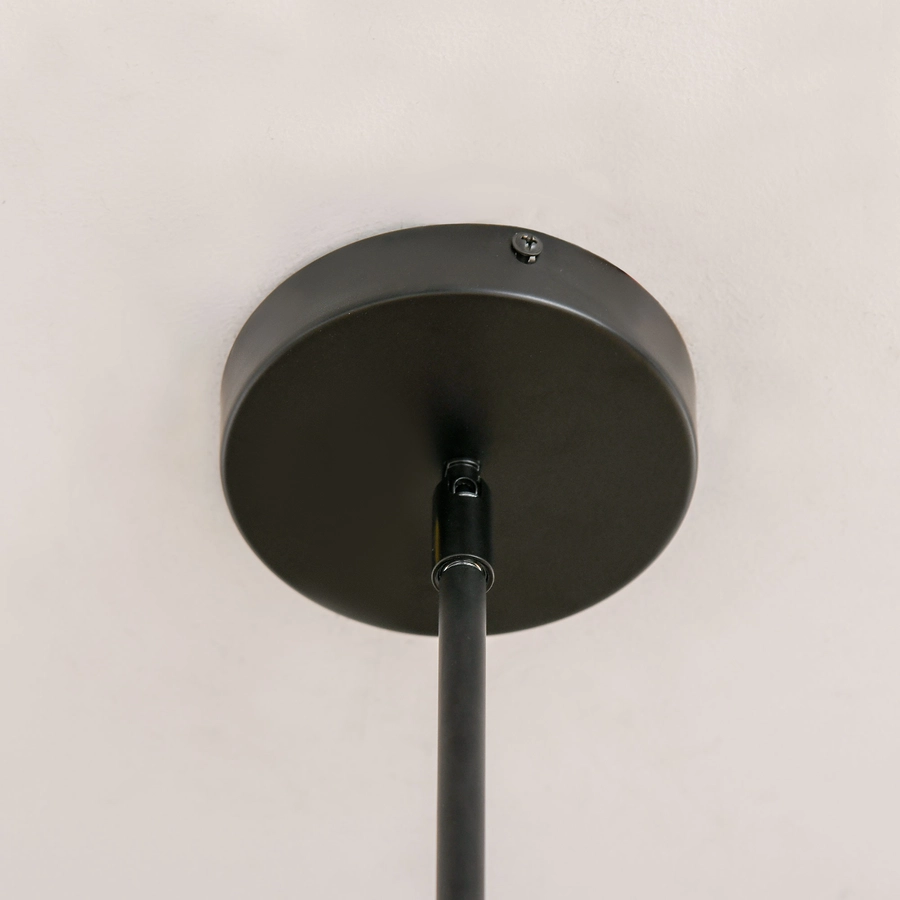 HOMCOM Hängeleuchte im Industrie-Design Schwarz, Gold