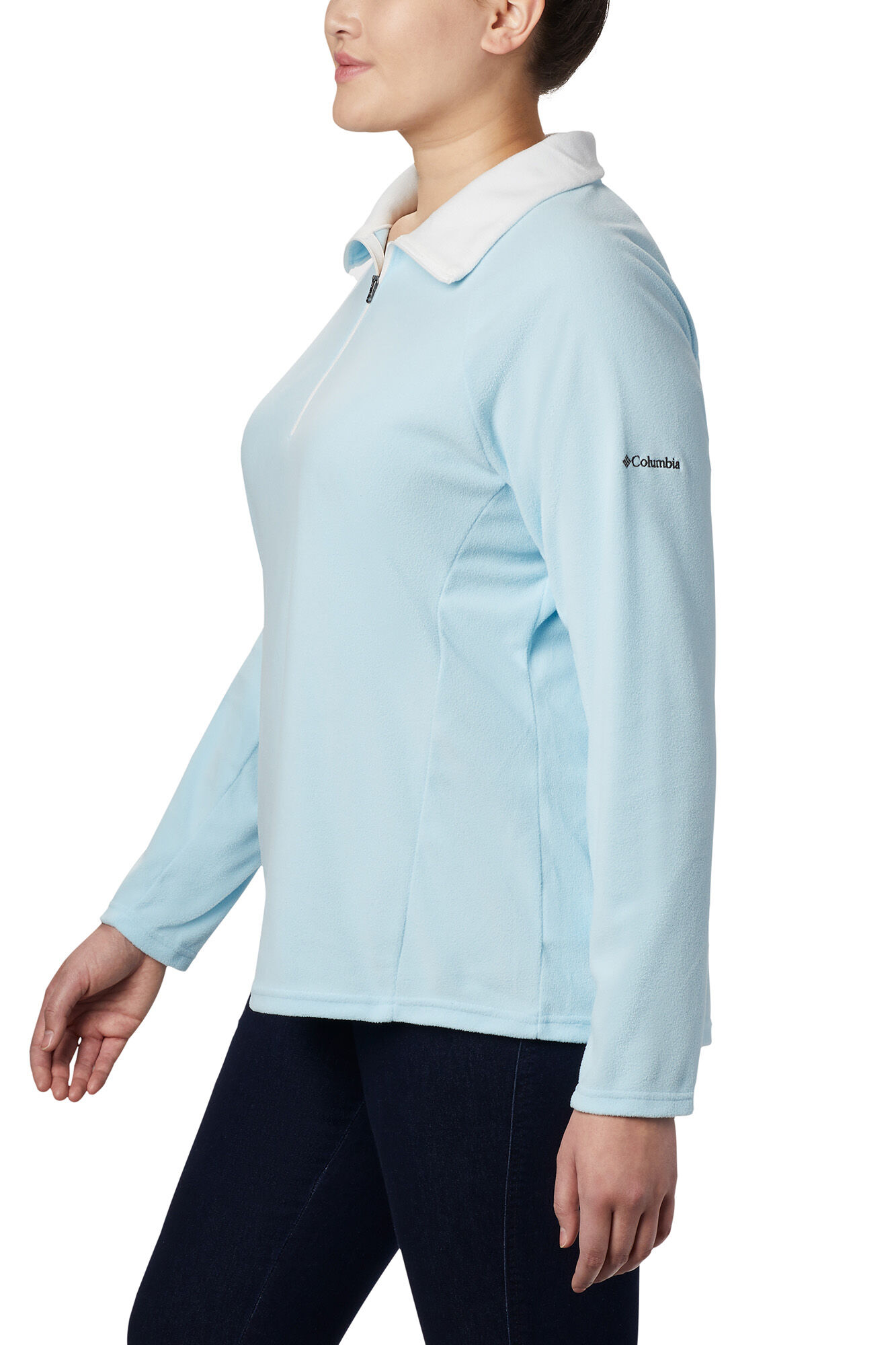 Casaco polar Columbia Glacial™ com meio zíper - Azul