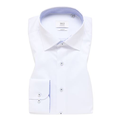 Eterna Luxury Slim Fit Skjorte, Hvid, 43