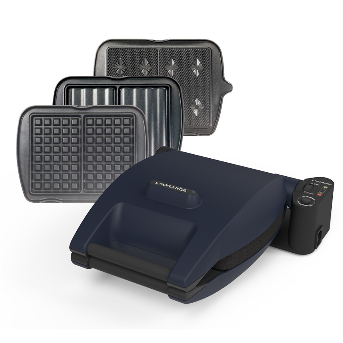 LAGRANGE<br>Máquina de waffle premium com 3 conjuntos de placas 019 642