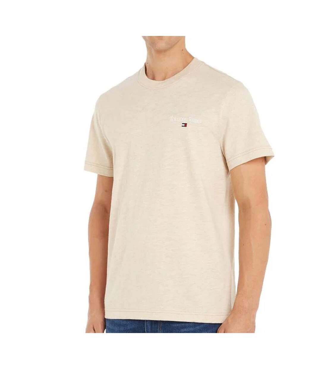 T-shirt Beige Homme Tommy Hilfiger Heathered
