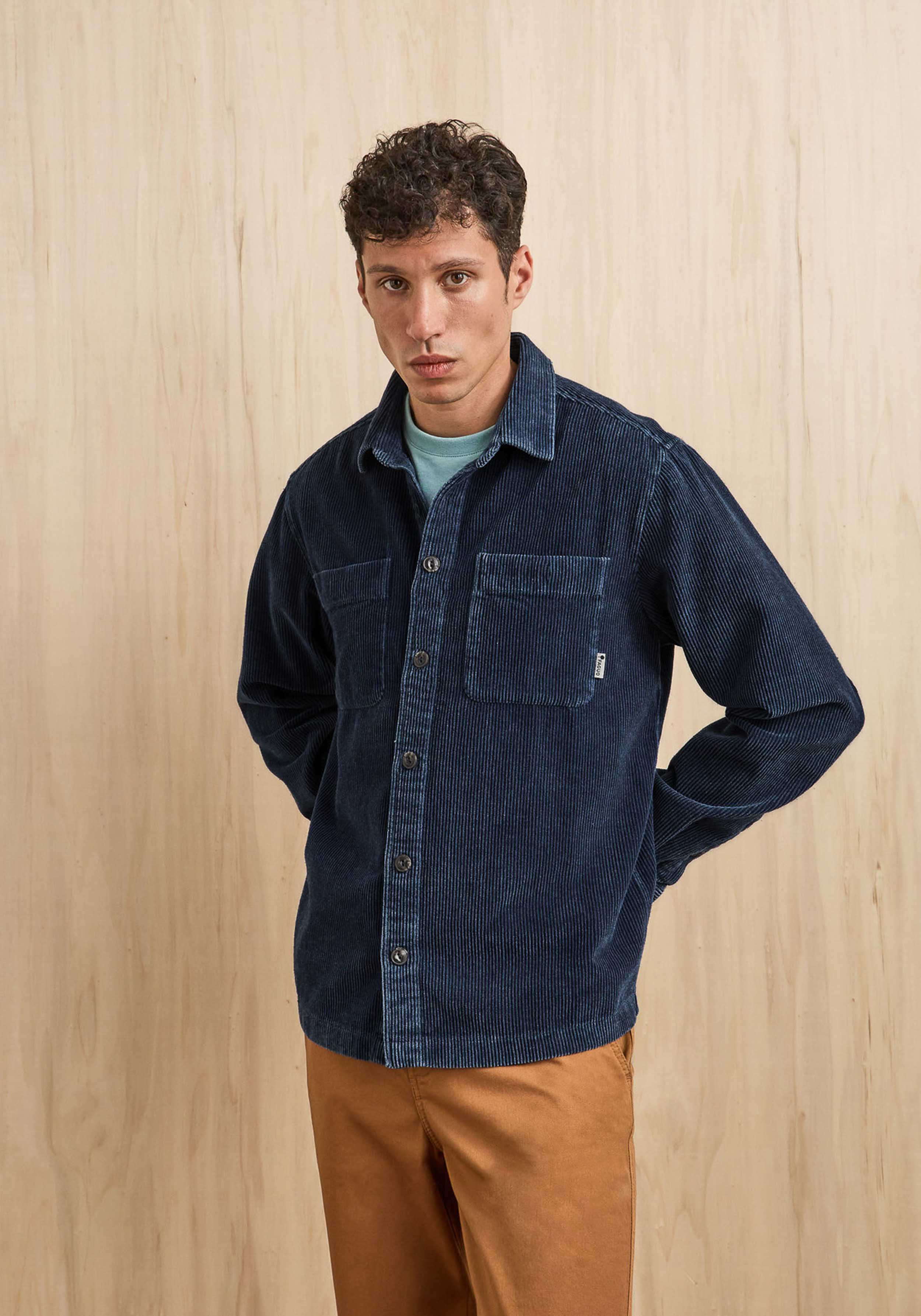 Faguo Cord-Hemd Clemont Shirt Woven Medium Denim