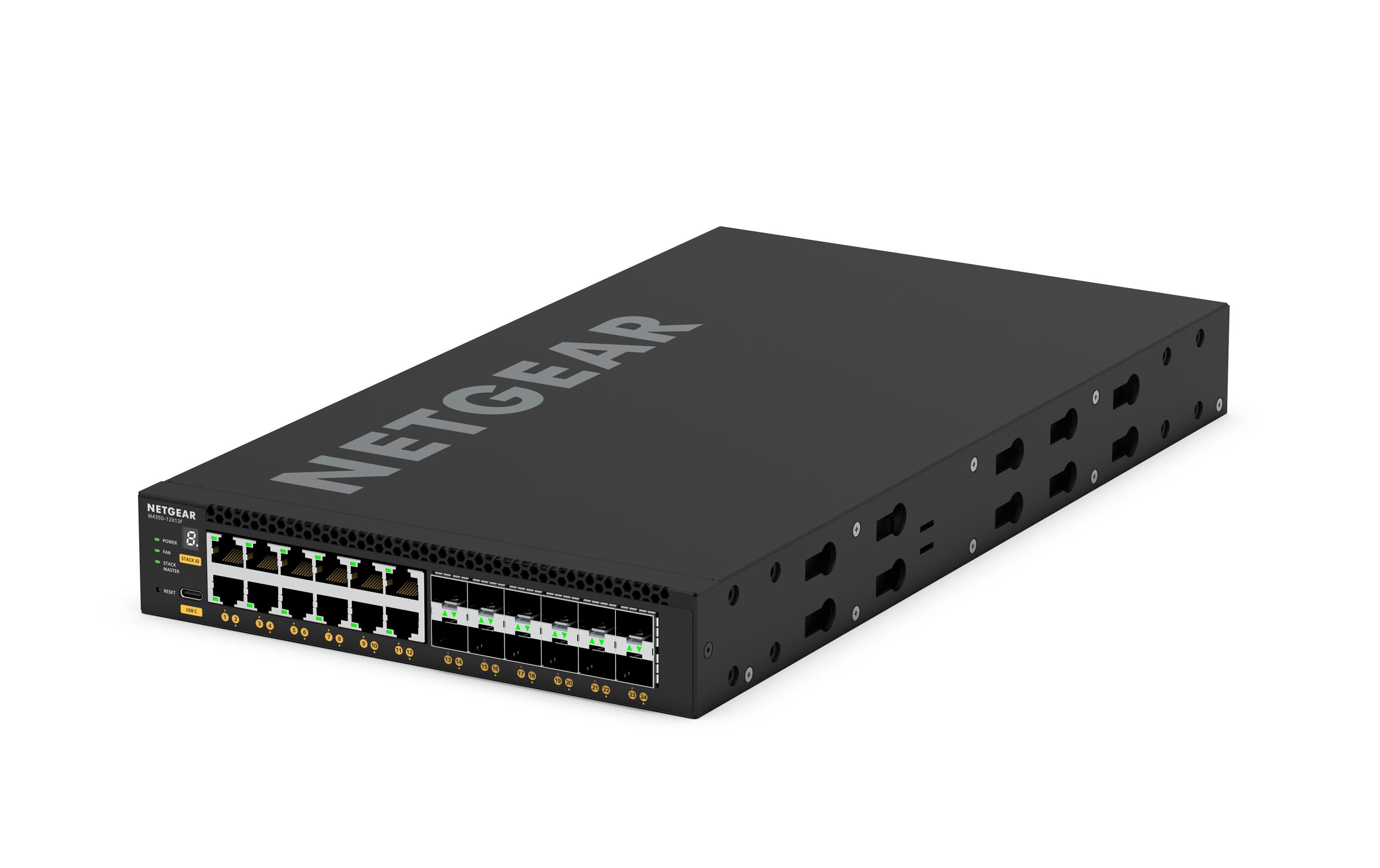 SFP+ Switch XSM4324 24 Port<br>12x 10G/Multi-Gig und 12x SFP+ (XSM4324) Managed Switch