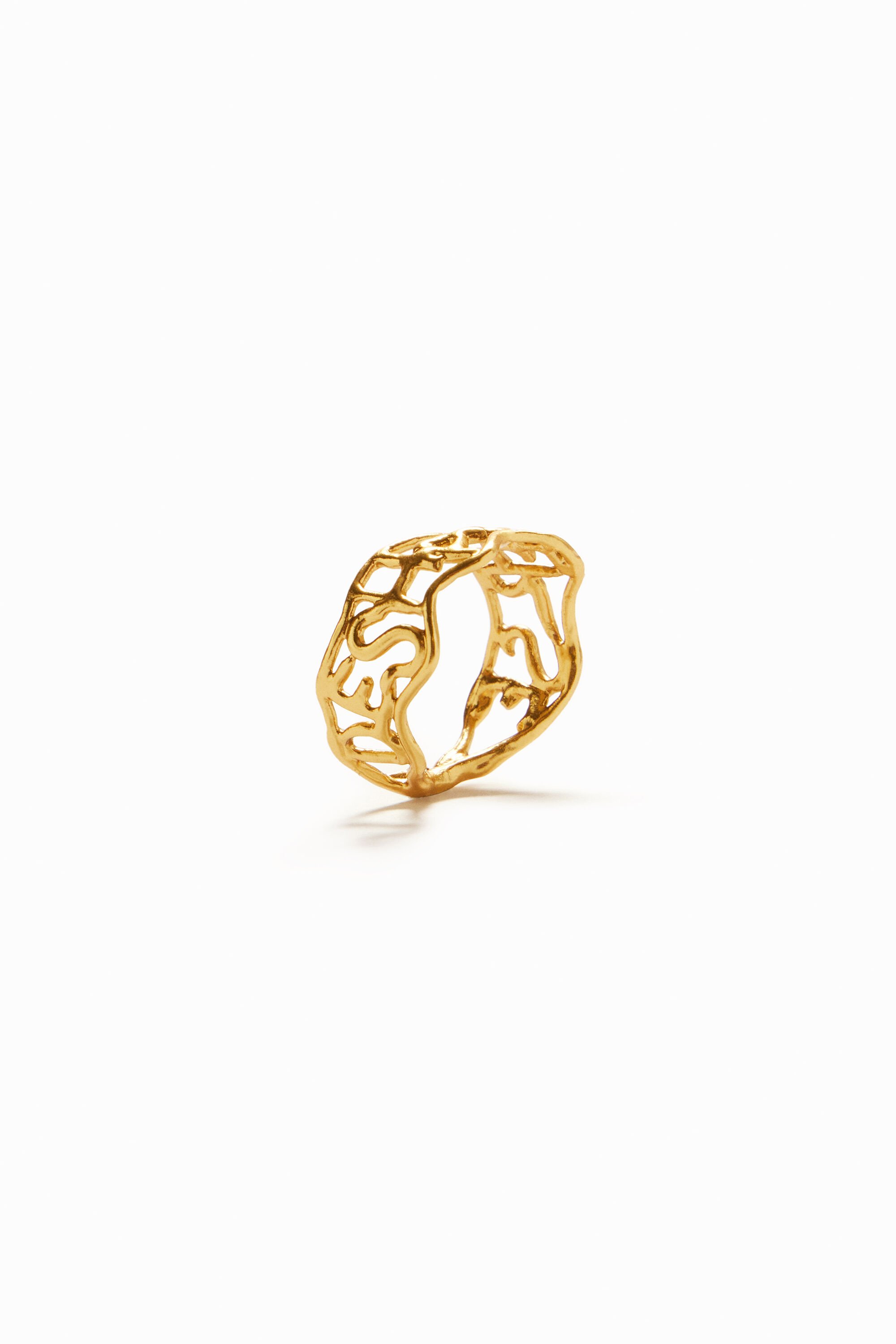 Bague message plaquée or Zalio